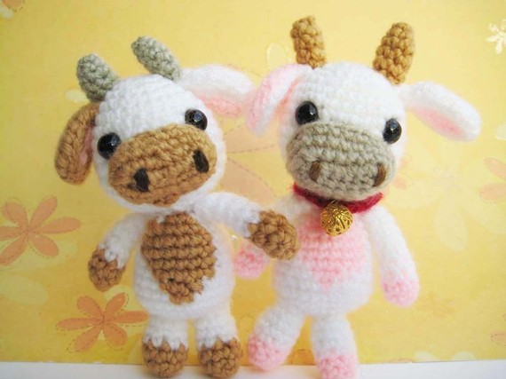 Pdf Lolly Baby Cow Amigurumi Crochet Pattern.-luulla