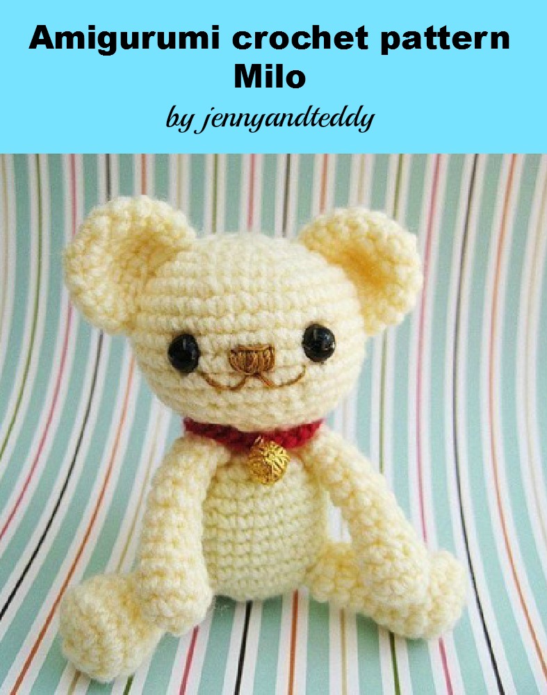 Pdf Teddy Bear Milo Amigurumi Crochet Pattern-luulla on Luulla