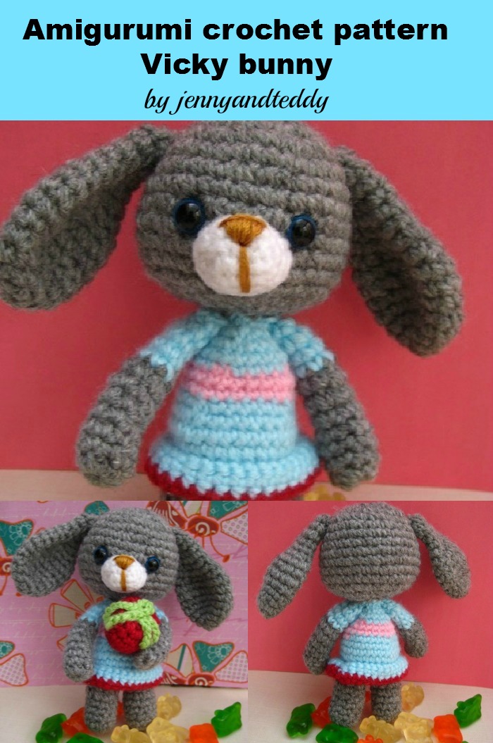 Pdf Vicky Bunny Rabbit Amigurumi Crochet Pattern Luulla On Luulla